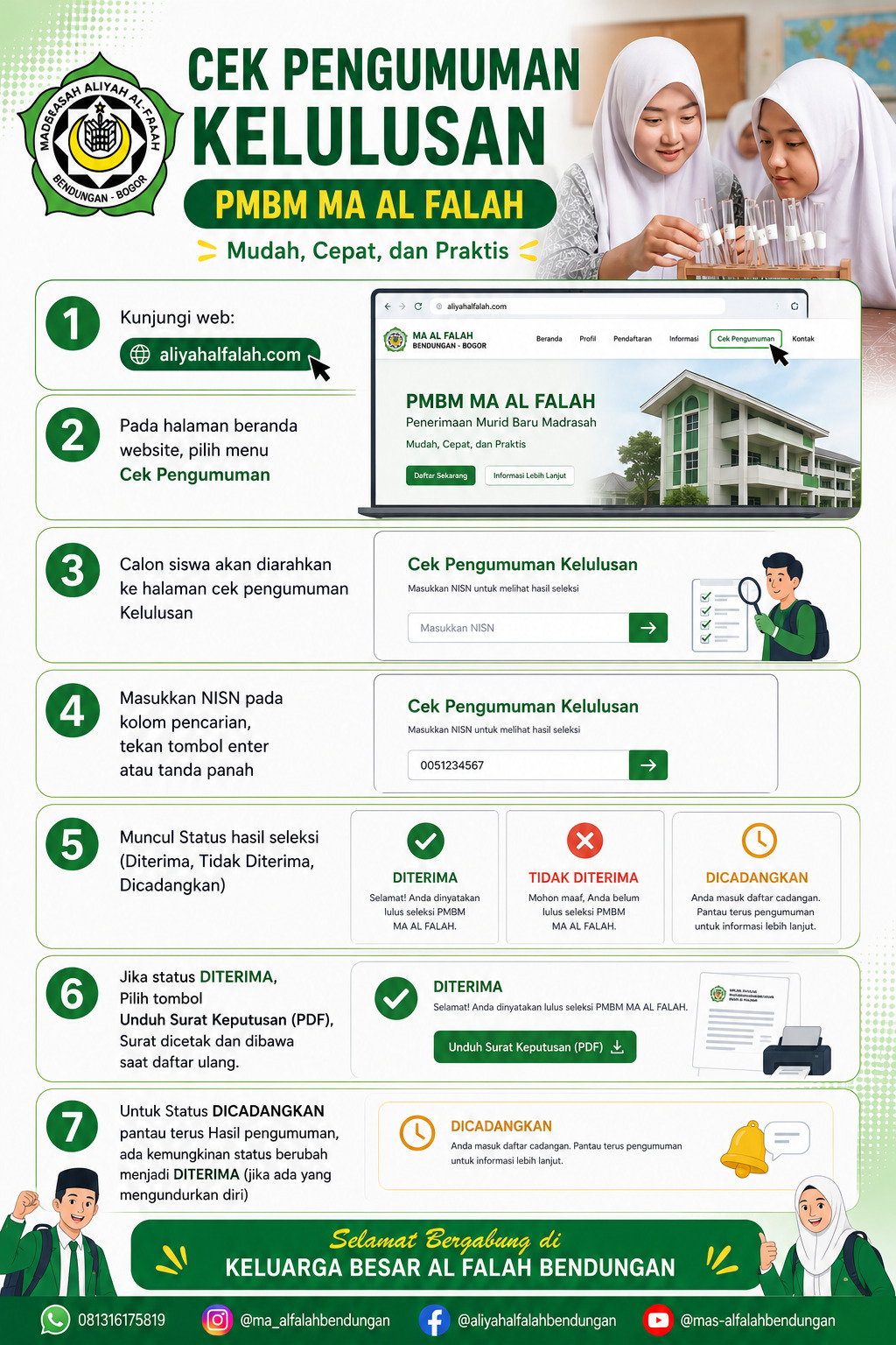 Alur Cek Status Kelulusan